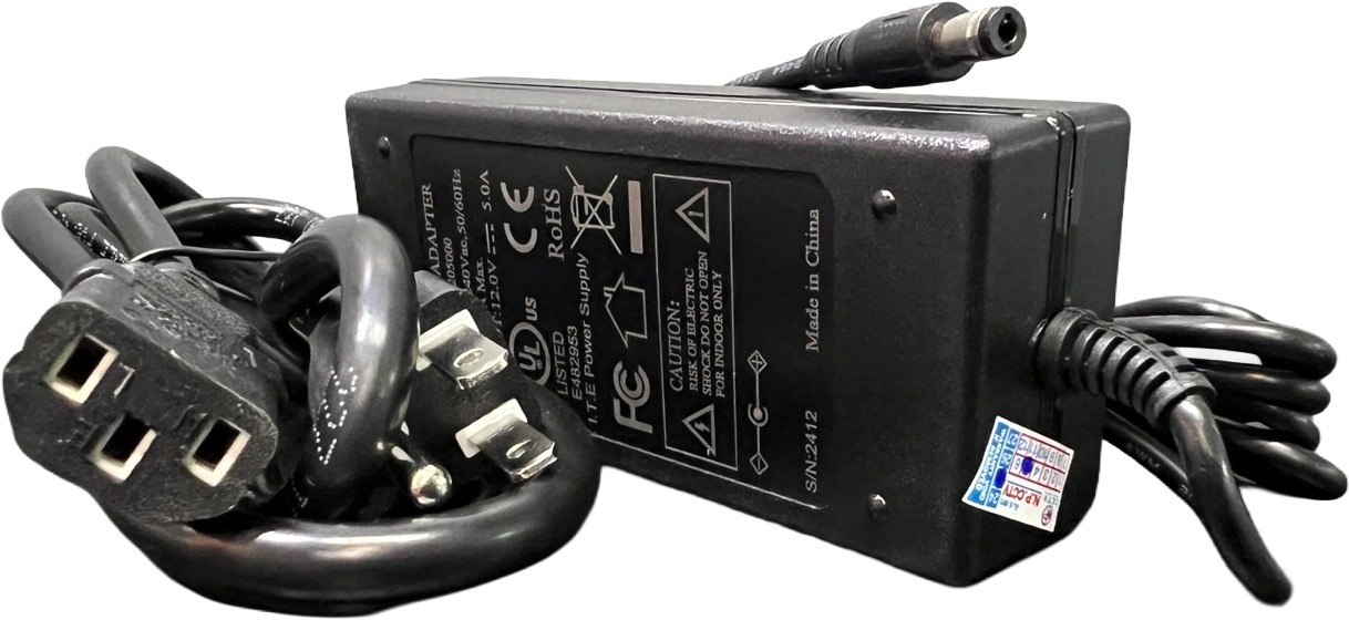 Adapter DVR 12V 5A หัวกลม สำหรับเครื่องบันทึก