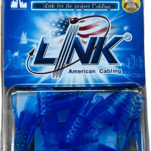 LINK US-6624A คริสตัลล็อก CAT6 สีฟ้า (แพ็ค 10)